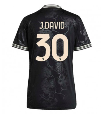 Juventus Jonathan David #30 Tredjetrøje Dame 2025-26 Kortærmet